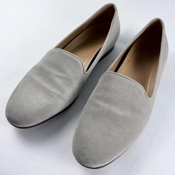 Vionic Women's Light Gray Suede Loafers - Picture 3 of 6